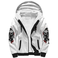 Love Me Like My Demons Do Skull Sherpa Hoodie - Wonder Print Shop