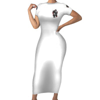 Love Me Like My Demons Do Skull Short Sleeve Bodycon Dress - Wonder Print Shop