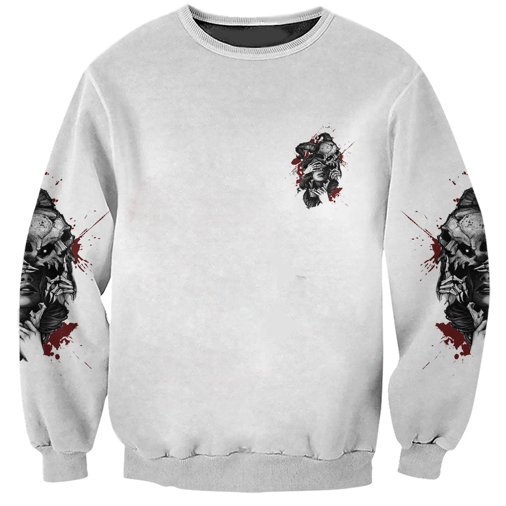 Love Me Like My Demons Do Skull Sweatshirt - Wonder Print Shop