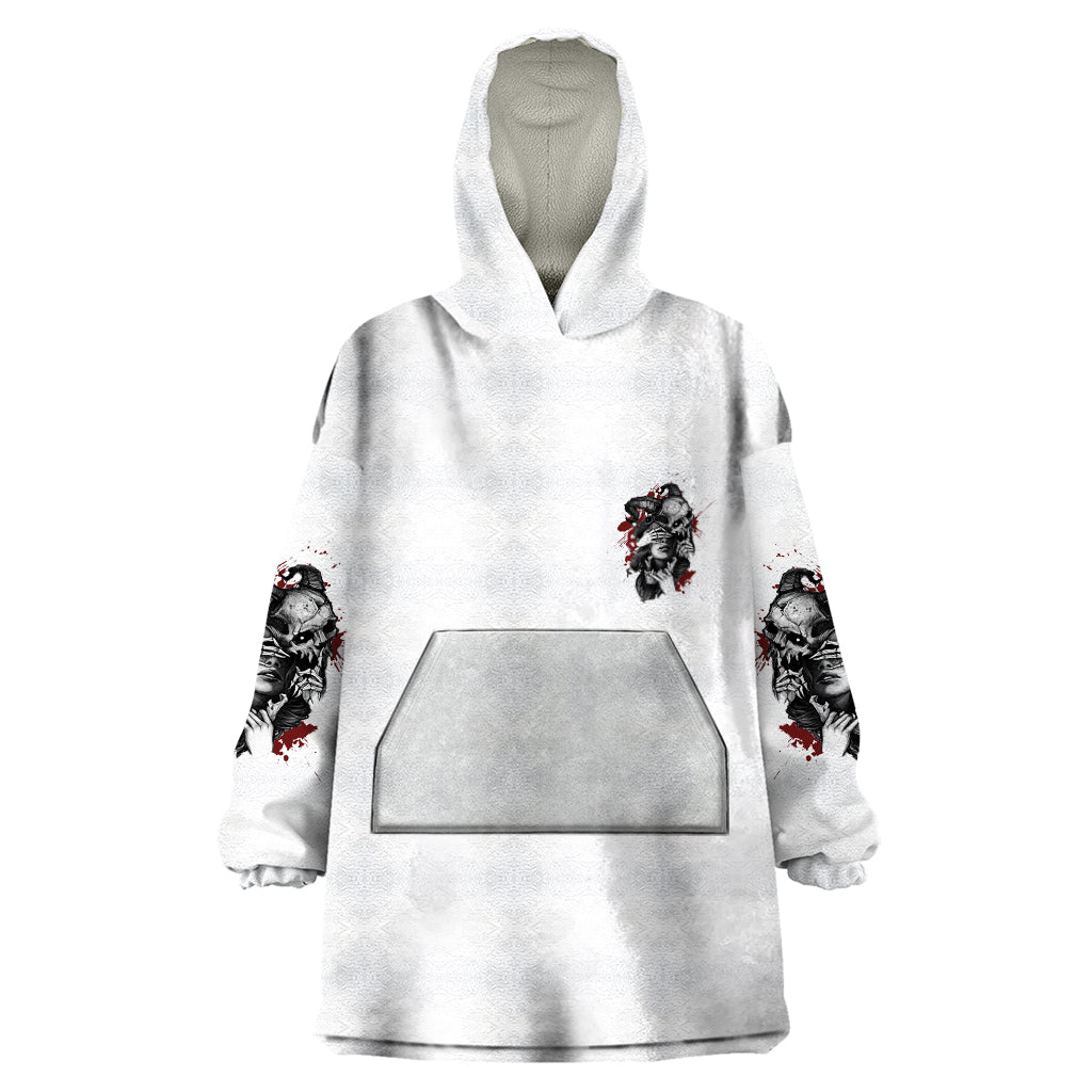 Love Me Like My Demons Do Skull Wearable Blanket Hoodie - Wonder Print Shop