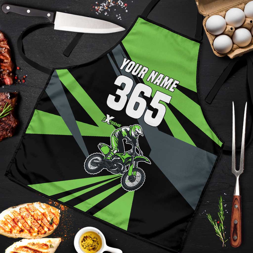 Custom Green Extreme Motocross Apron Dirt Bike Rider Design - Wonder Print Shop