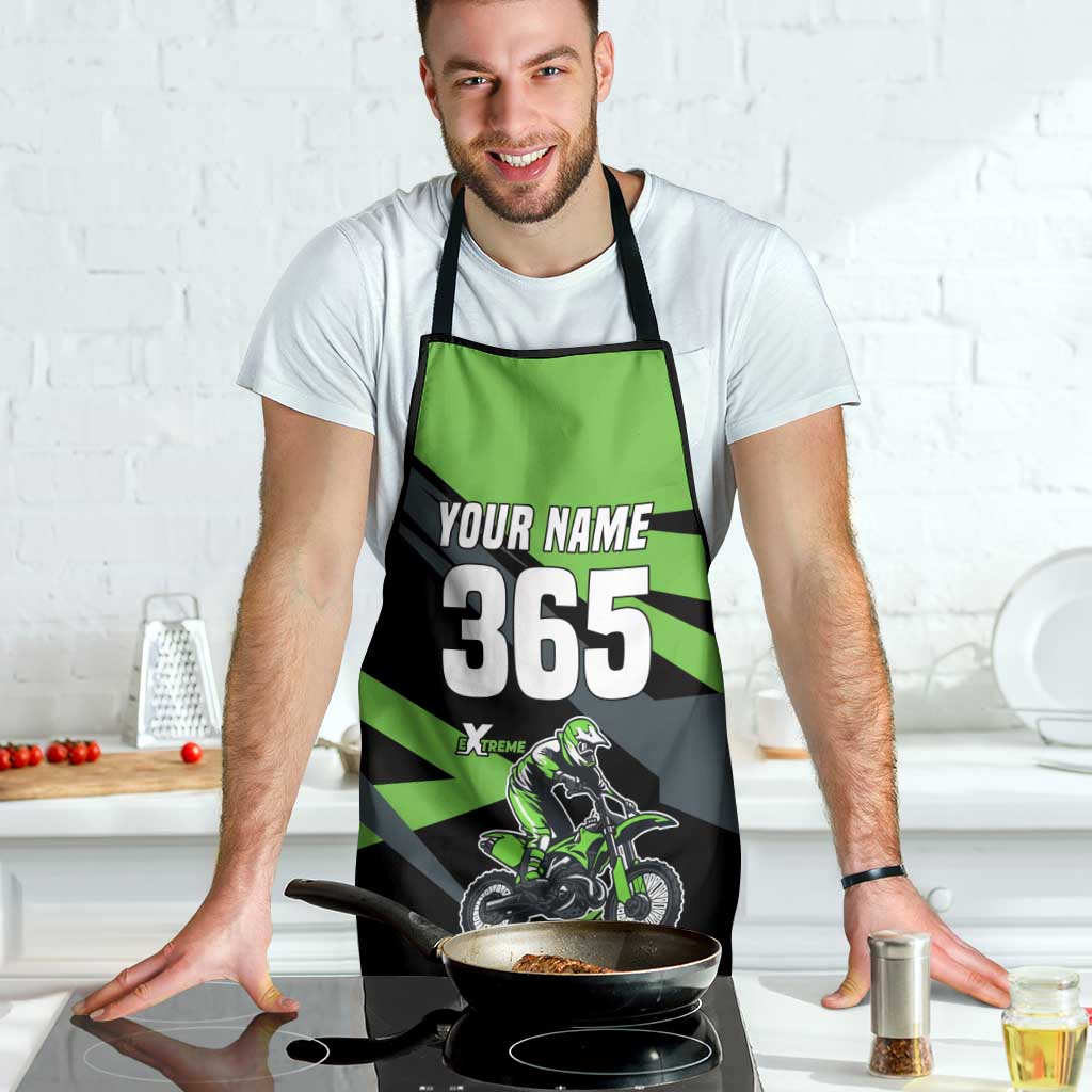 Custom Green Extreme Motocross Apron Dirt Bike Rider Design - Wonder Print Shop