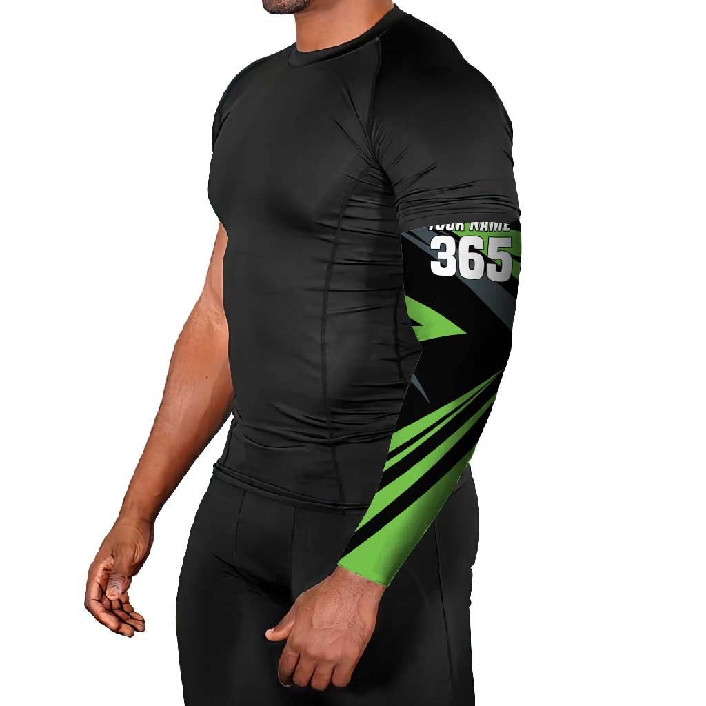 Custom Green Extreme Motocross Arm Sleeves Dirt Bike Rider Design - Wonder Print Shop