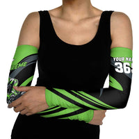 Custom Green Extreme Motocross Arm Sleeves Dirt Bike Rider Design - Wonder Print Shop