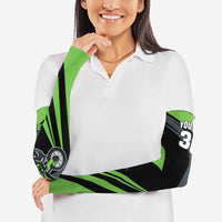 Custom Green Extreme Motocross Arm Sleeves Dirt Bike Rider Design - Wonder Print Shop