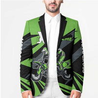 Custom Green Extreme Motocross Blazer Dirt Bike Rider Design - Wonder Print Shop