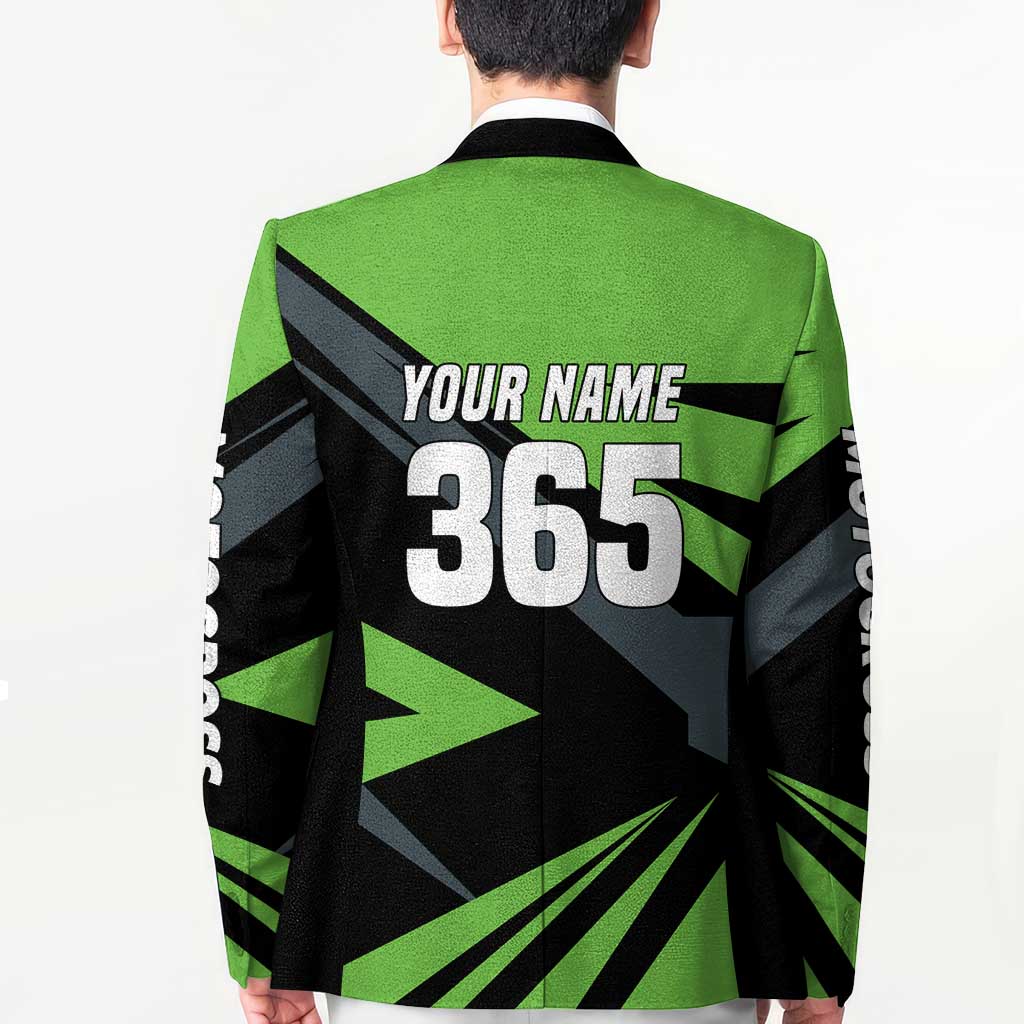 Custom Green Extreme Motocross Blazer Dirt Bike Rider Design - Wonder Print Shop