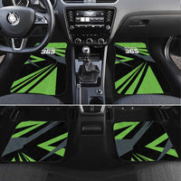 Custom Green Extreme Motocross Car Mats Dirt Bike Rider Design - Wonder Print Shop
