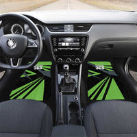 Custom Green Extreme Motocross Car Mats Dirt Bike Rider Design - Wonder Print Shop