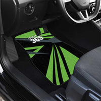 Custom Green Extreme Motocross Car Mats Dirt Bike Rider Design - Wonder Print Shop