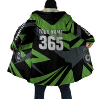 Custom Green Extreme Motocross Cloak Dirt Bike Rider Design - Wonder Print Shop
