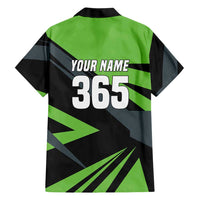 Custom Green Extreme Motocross Family Matching Puletasi and Hawaiian Shirt Dirt Bike Rider Design - Wonder Print Shop