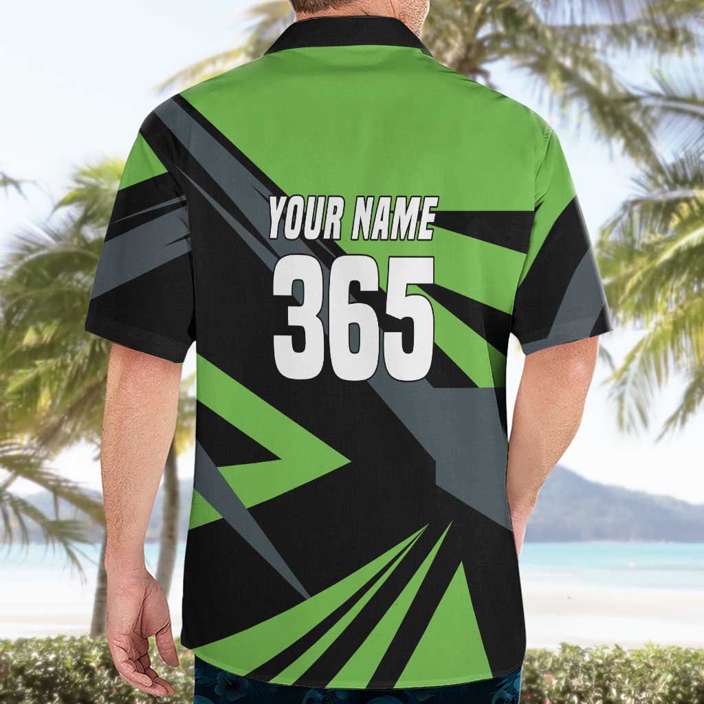 Custom Green Extreme Motocross Hawaiian Shirt Dirt Bike Rider Design - Wonder Print Shop