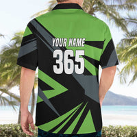 Custom Green Extreme Motocross Hawaiian Shirt Dirt Bike Rider Design - Wonder Print Shop