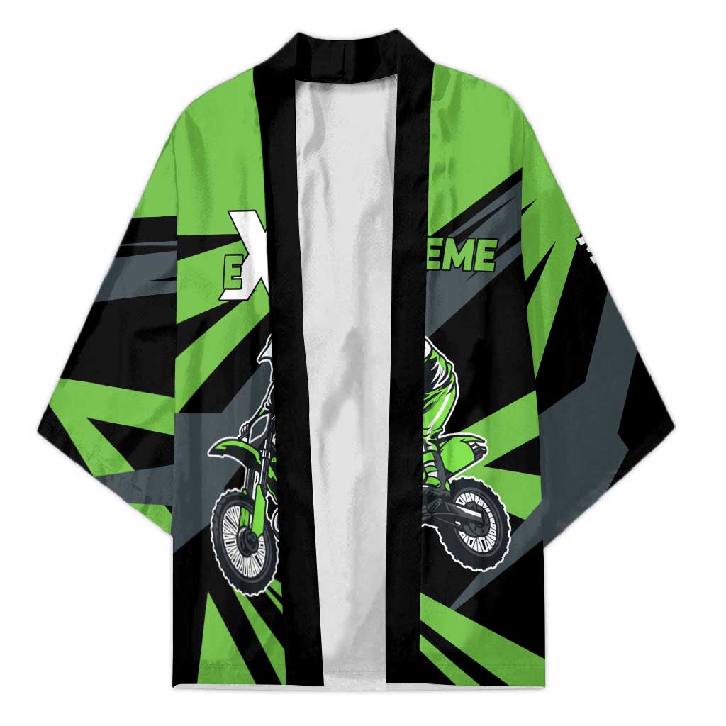 Custom Green Extreme Motocross Kimono Dirt Bike Rider Design - Wonder Print Shop