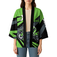 Custom Green Extreme Motocross Kimono Dirt Bike Rider Design - Wonder Print Shop