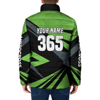 Custom Green Extreme Motocross Padded Jacket Dirt Bike Rider Design - Wonder Print Shop