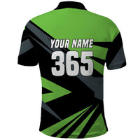 Custom Green Extreme Motocross Polo Shirt Dirt Bike Rider Design - Wonder Print Shop