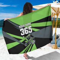 Custom Green Extreme Motocross Sarong Dirt Bike Rider Design - Wonder Print Shop