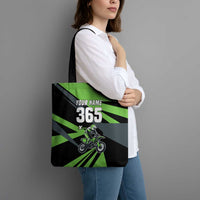 Custom Green Extreme Motocross Tote Bag Dirt Bike Rider Design - Wonder Print Shop