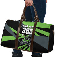 Custom Green Extreme Motocross Travel Bag Dirt Bike Rider Design - Wonder Print Shop