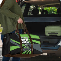 Custom Green Extreme Motocross Travel Bag Dirt Bike Rider Design - Wonder Print Shop