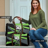 Custom Green Extreme Motocross Travel Bag Dirt Bike Rider Design - Wonder Print Shop
