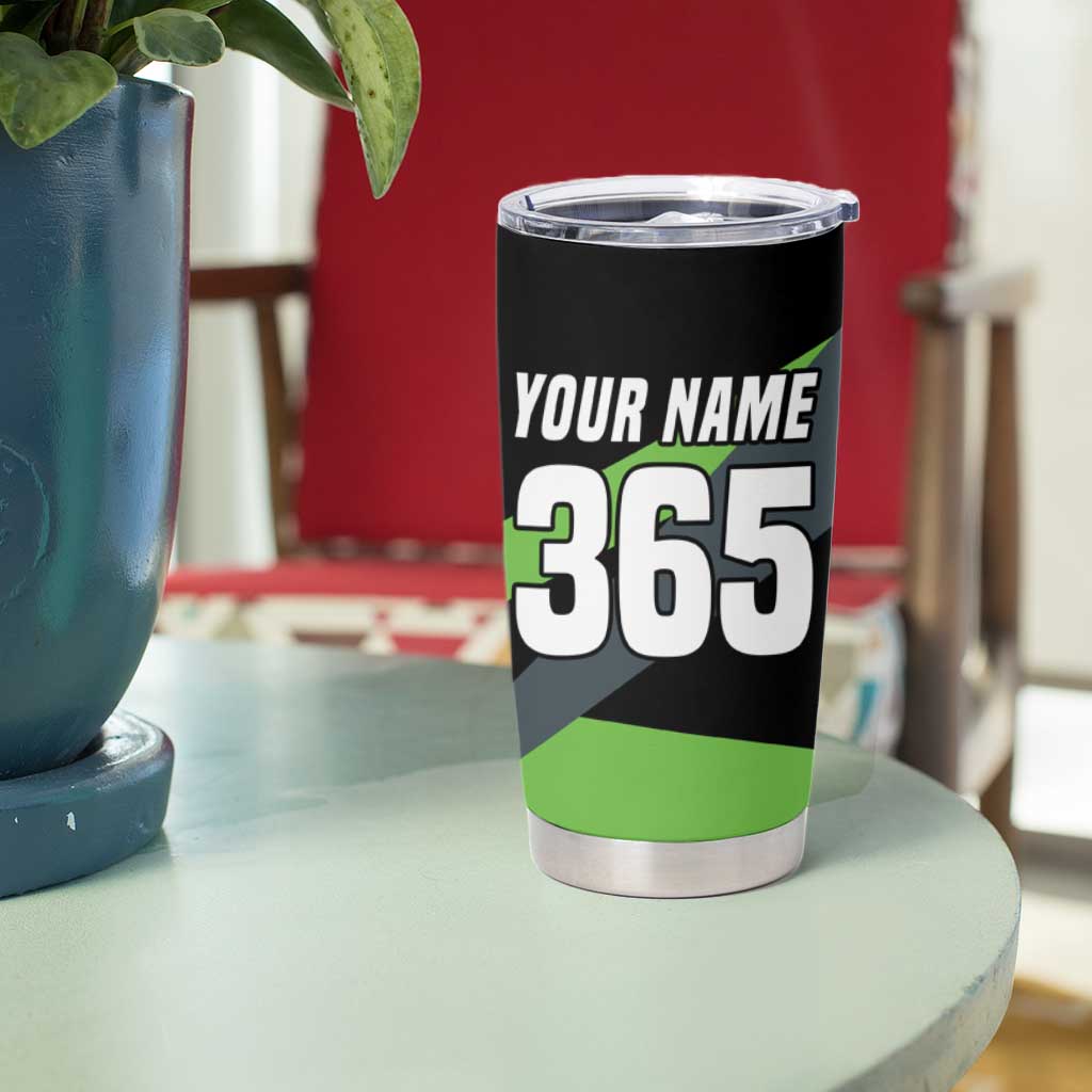 Custom Green Extreme Motocross Tumbler Cup Dirt Bike Rider Design - Wonder Print Shop