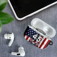 Custom American Flag Motocross AirPods Case with Eagle Graphic - Wonder Print Shop