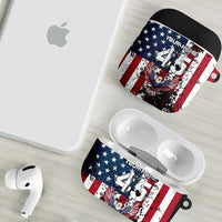 Custom American Flag Motocross AirPods Case with Eagle Graphic - Wonder Print Shop