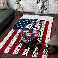 Custom American Flag Motocross Area Rug with Eagle Graphic - Wonder Print Shop