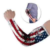 Custom American Flag Motocross Arm Sleeves with Eagle Graphic - Wonder Print Shop