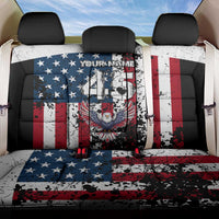 Custom American Flag Motocross Back Car Seat Cover with Eagle Graphic - Wonder Print Shop
