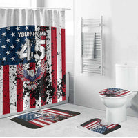 Custom American Flag Motocross Bathroom Set with Eagle Graphic - Wonder Print Shop