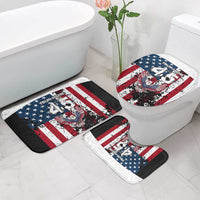 Custom American Flag Motocross Bathroom Set with Eagle Graphic - Wonder Print Shop