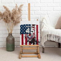Custom American Flag Motocross Canvas Wall Art with Eagle Graphic - Wonder Print Shop