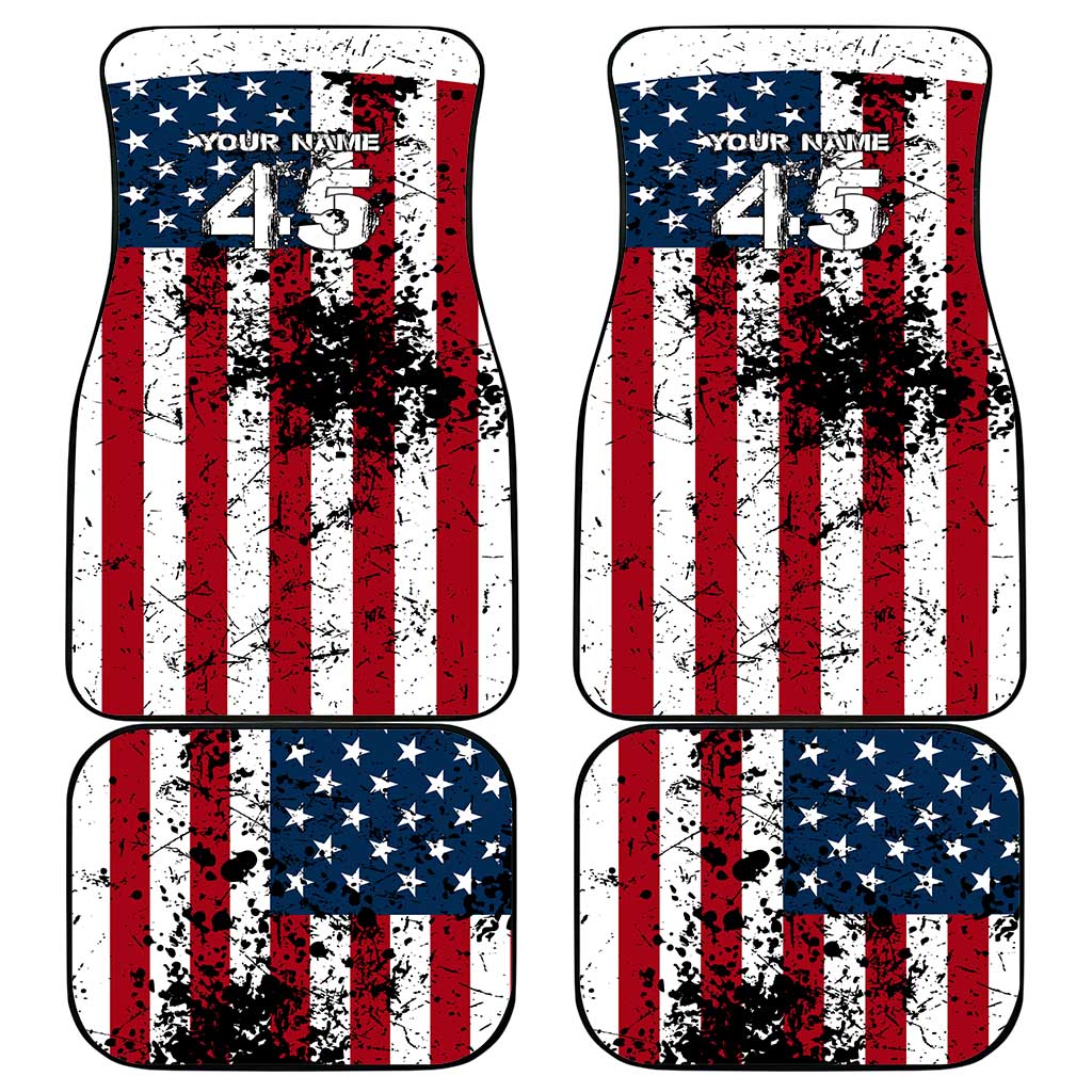 Custom American Flag Motocross Car Mats with Eagle Graphic - Wonder Print Shop