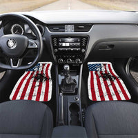 Custom American Flag Motocross Car Mats with Eagle Graphic - Wonder Print Shop