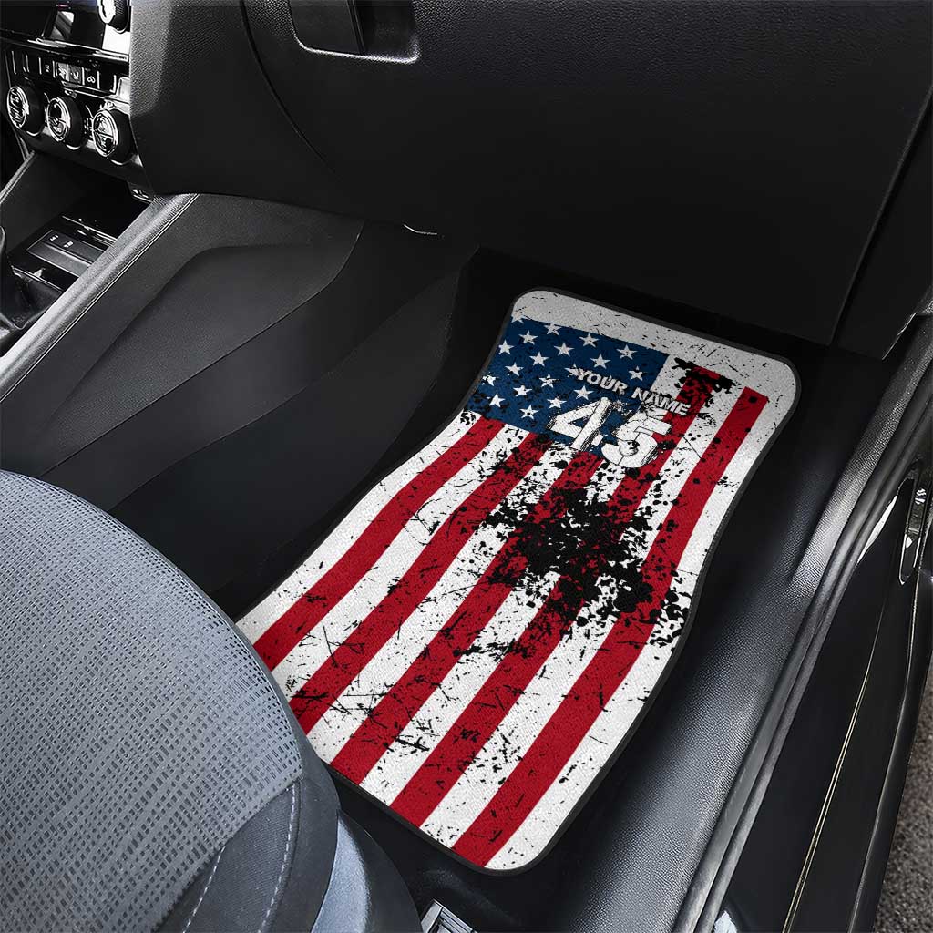 Custom American Flag Motocross Car Mats with Eagle Graphic - Wonder Print Shop