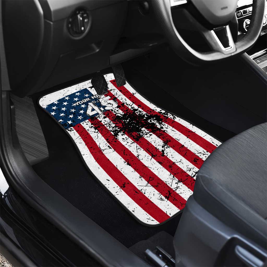 Custom American Flag Motocross Car Mats with Eagle Graphic - Wonder Print Shop