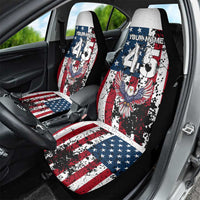 Custom American Flag Motocross Car Seat Cover with Eagle Graphic - Wonder Print Shop