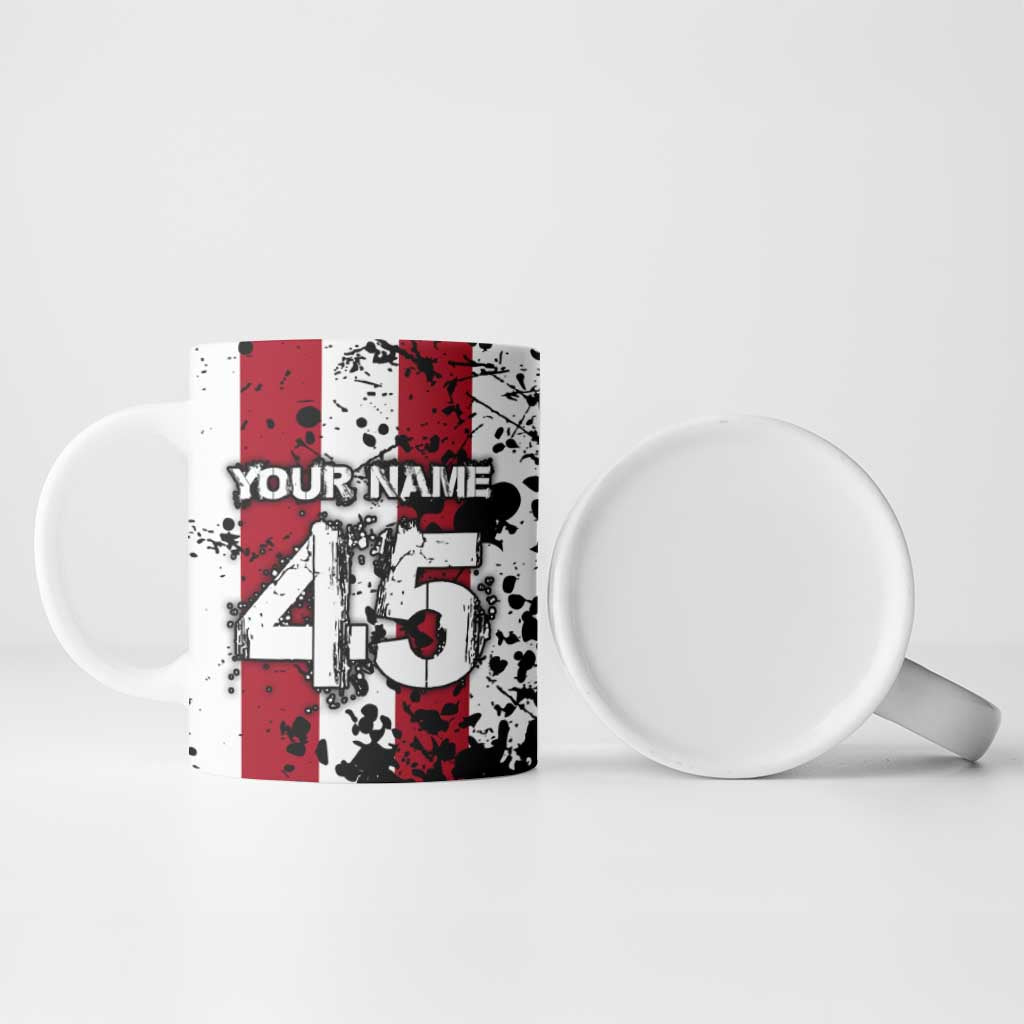 Custom American Flag Motocross Ceramic Mug with Eagle Graphic - Wonder Print Shop