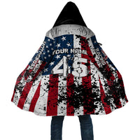 Custom American Flag Motocross Cloak with Eagle Graphic - Wonder Print Shop