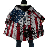Custom American Flag Motocross Cloak with Eagle Graphic - Wonder Print Shop