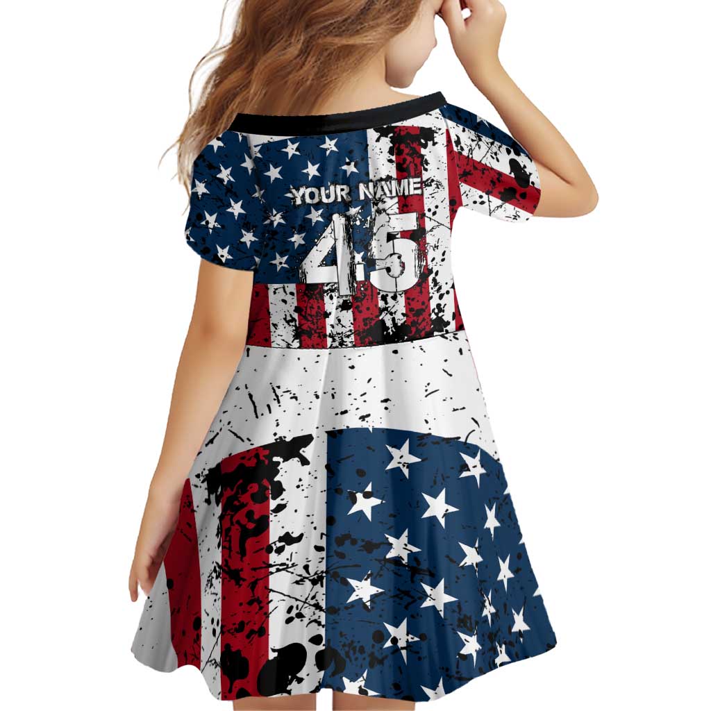 Custom American Flag Motocross Family Matching Puletasi and Hawaiian Shirt with Eagle Graphic - Wonder Print Shop