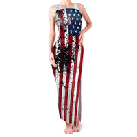 Custom American Flag Motocross Family Matching Tank Maxi Dress and Hawaiian Shirt with Eagle Graphic - Wonder Print Shop