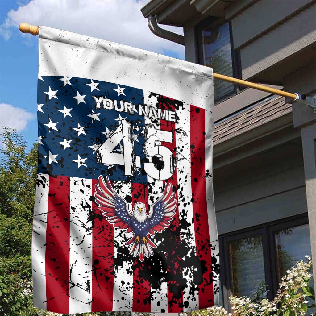 Custom American Flag Motocross Garden Flag with Eagle Graphic - Wonder Print Shop