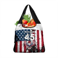 Custom American Flag Motocross Grocery Bag with Eagle Graphic - Wonder Print Shop