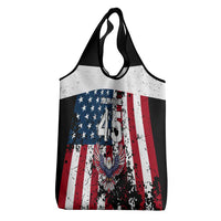 Custom American Flag Motocross Grocery Bag with Eagle Graphic - Wonder Print Shop