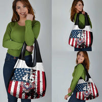 Custom American Flag Motocross Grocery Bag with Eagle Graphic - Wonder Print Shop